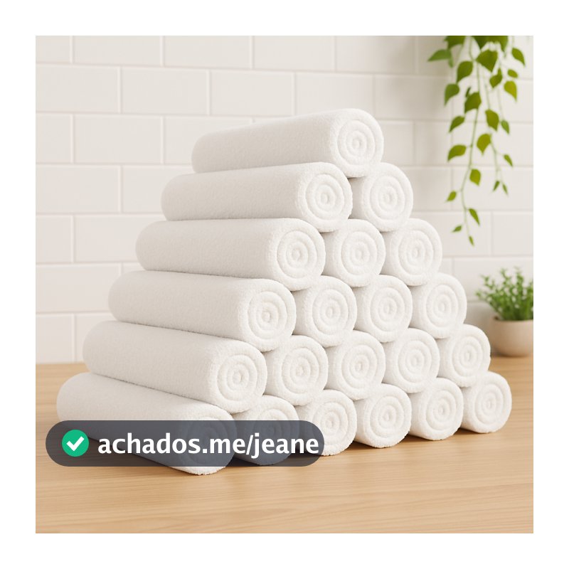 Kit 10pçs Toalhas de Salão de Beleza 45x62cm 100%Algodão Coleção Trip Clean