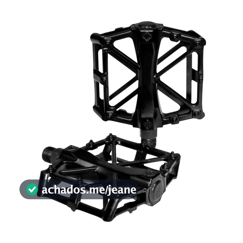 Pedal Plataforma 9/16 Rosca Grossa Alumínio Bicicleta Bike Mtb