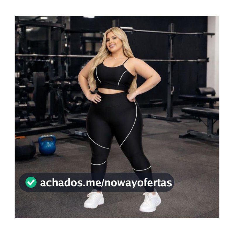Conjunto Academia Fitness Top C/bojo e Calça Plus Size G1 G2 G3 Confortável SUPLEX