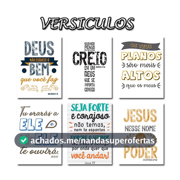 Quadros Para Decoração Placas MDF Decorativas Com Versículos Biblicos, Casa Sala Escritório Quarto 13x20cm