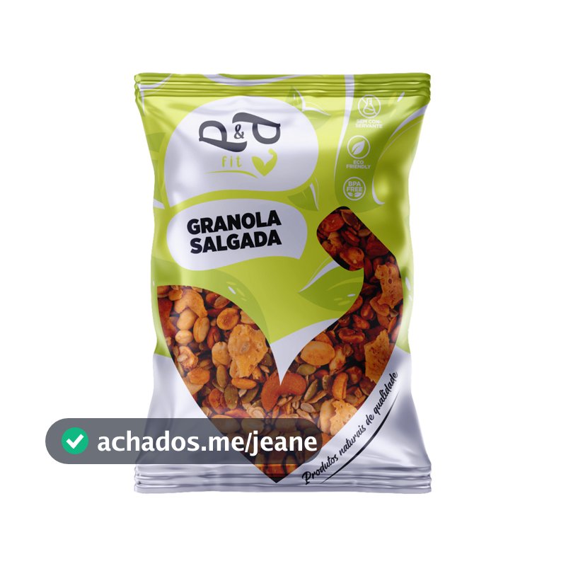 Granola Gourmet P&P Salgada / Low Carb 250g - Com Chimichurri e Páprica