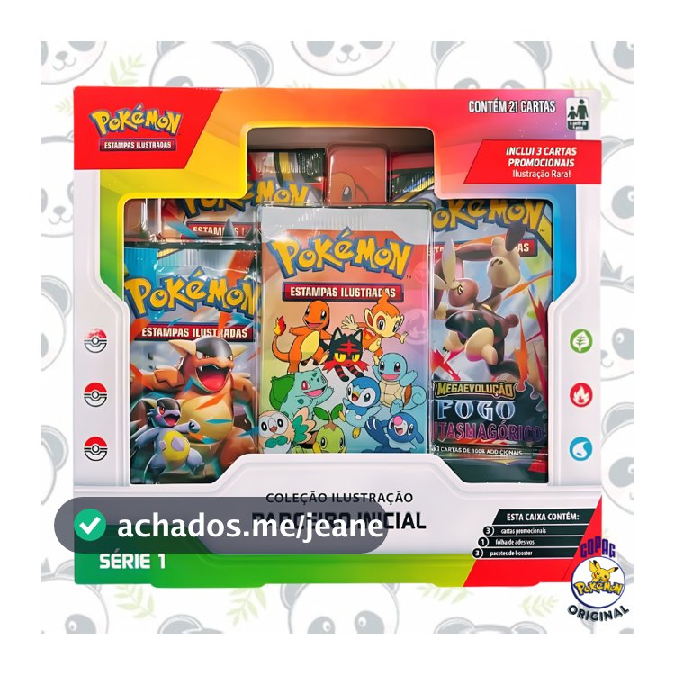 Box Coleção Série 1 Parceiro Inicial Pokémon Tcg | Copag