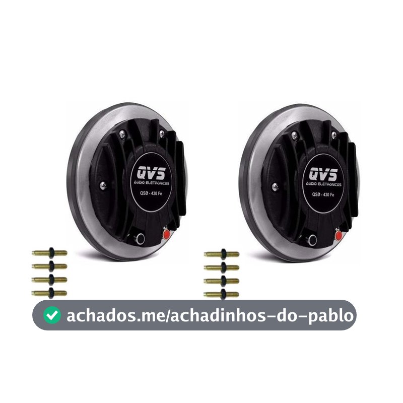 2 Driver Qvs 430fe 200w Corneta Trio Pesado D405 D 405 Draven Som Automotivo Paredao Bob