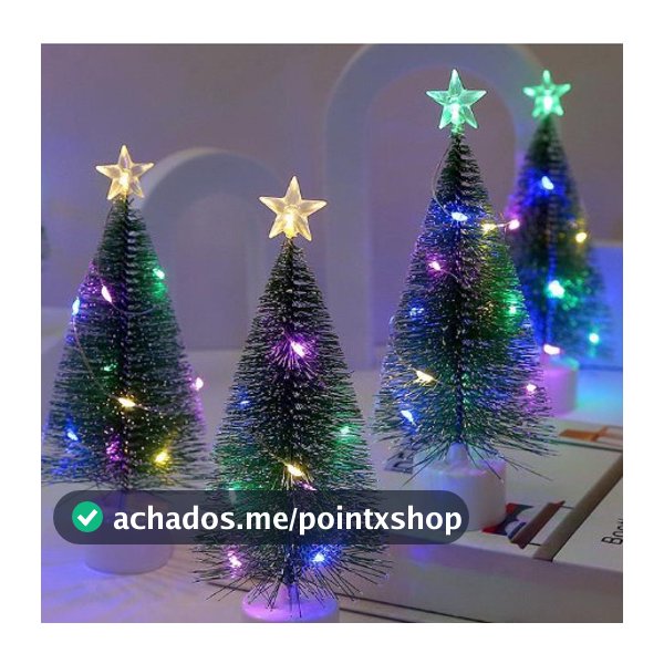 1/2/3 Unidades Árvore De Natal De Mesa Mini Artificial Com LED Luz 2027-STARYE