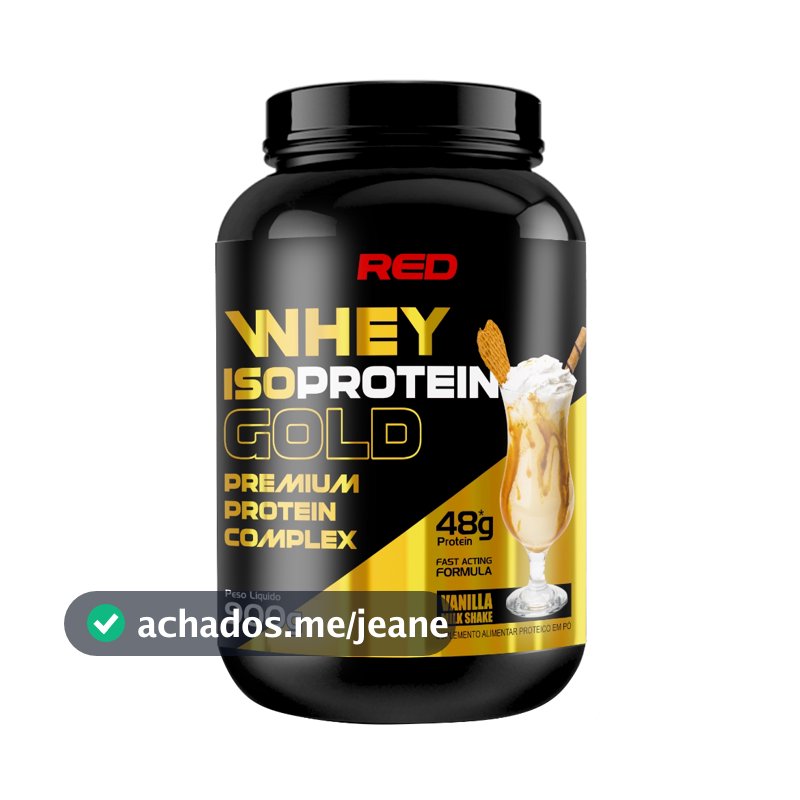 Whey Isoprotein Gold - Whey Protein Isolado e Concentrado 900g - Red Series