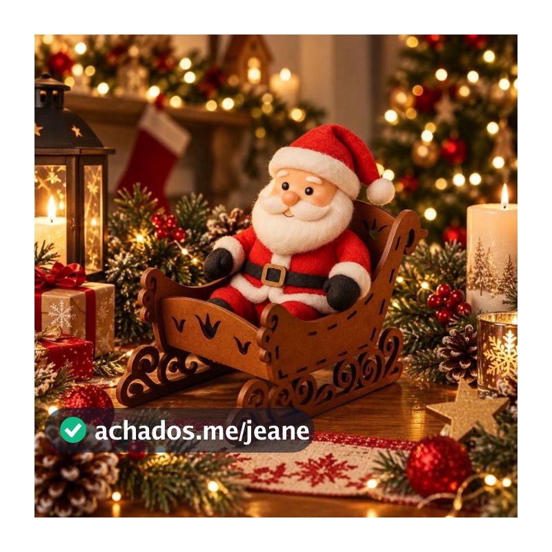 Trenó de Natal Decorativo para Enfeite Natalino natal decoração