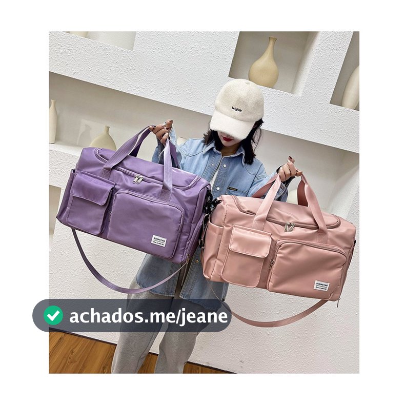 Bolsa De Viagem Sport Com Bolso Impermeável Alça Lateral 30L Capacidade 11682