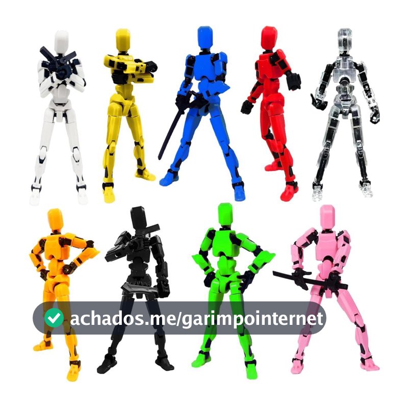 Boneco Dummy 13 Boneco Articulado Action Figure Brinquedo Educativo , Acessórios
