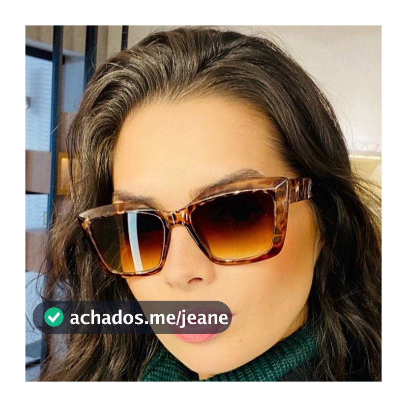 Óculos de Sol Feminino Moderno Blogueira Novidade Várias Cores