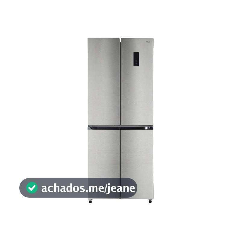 Geladeira Refrigerador HQ Frost Free Inverter Multidoor 426 Litros Inox HQ-426MDFF