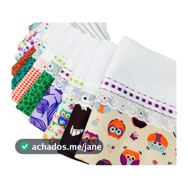 Pano De Prato Atacado Barrado Elite Kit Com 10 Peças
