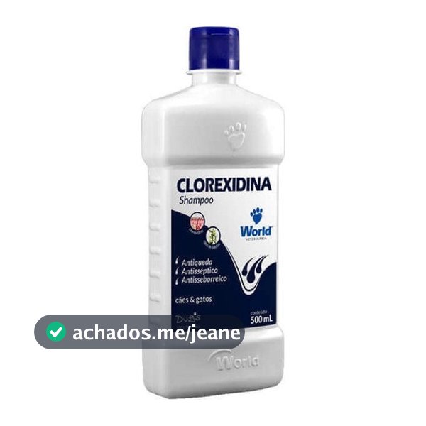 Shampoo Clorexidina Dugs Cães Seborreia Anti Queda antisseborreico antisséptico 500ml