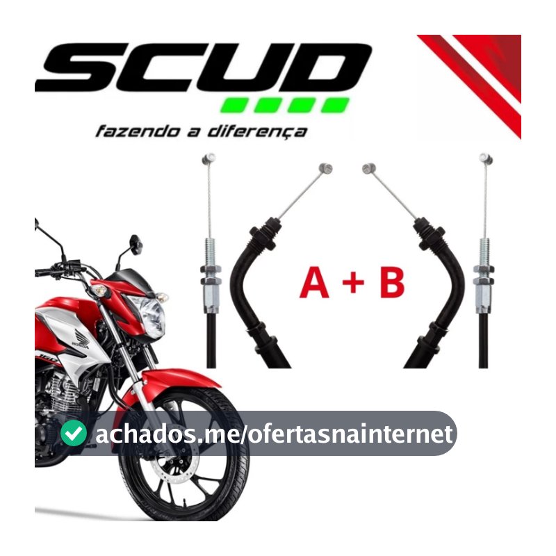 Cabo Acelerador A + B Honda Titan 160 Original SCUD