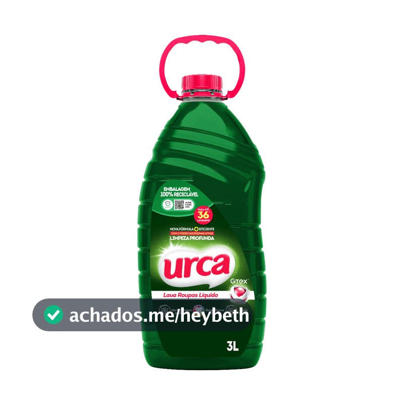 Lava Roupas Liquido Urca Verde - 3l