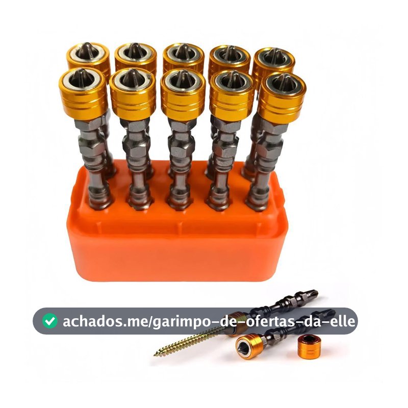 Bits Ponteira Magnética Dupla Imantada Anti Espanamento Magnetico Prafusadeira 65mm