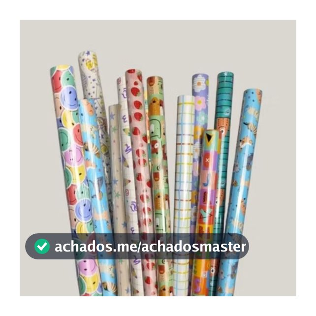 Kit Rolo de papel de presente 70x100cm FEMININO MASCULINO INFANTIL SORTIDO ENVIO RAPIDO