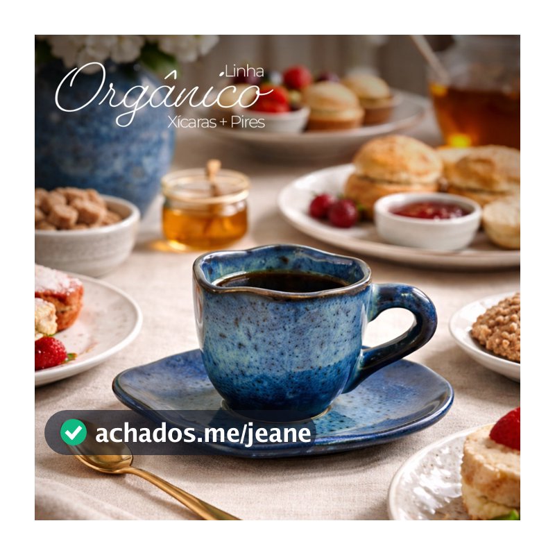 Jogo 6 Xícaras E Pires Modernas Exclusivas Em Cerâmica 180 ML