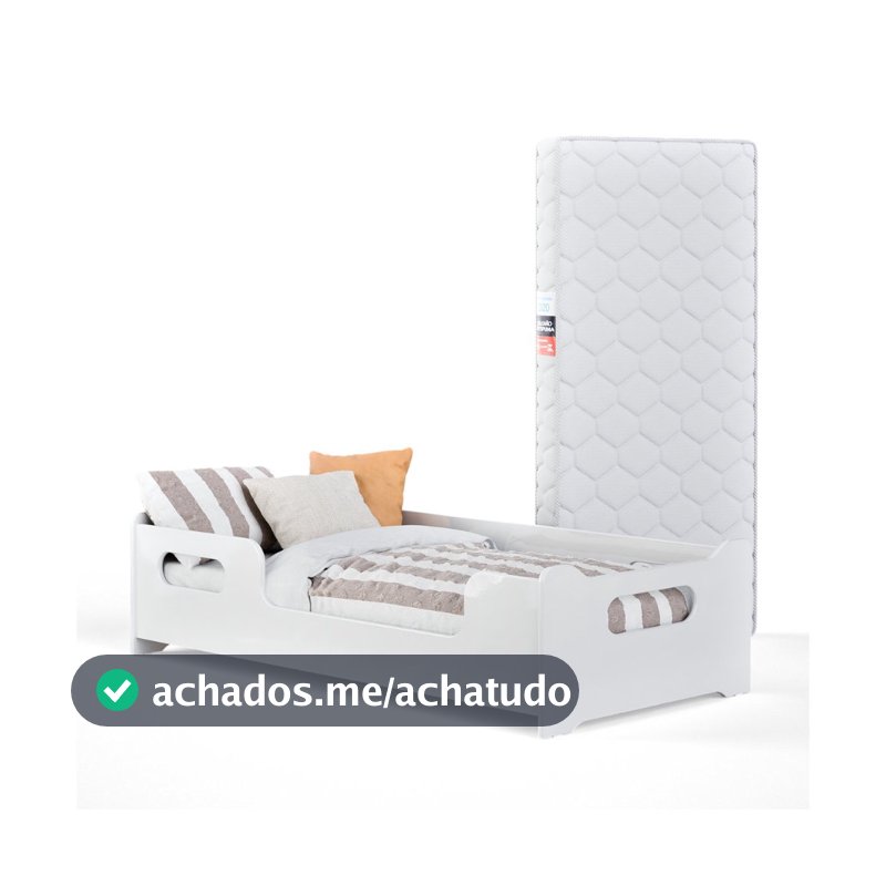 Cama Infantil com colchão Montessoriana Baixa Juvenil E Grade De Proteção Para Quarto De Criança Menina Menino