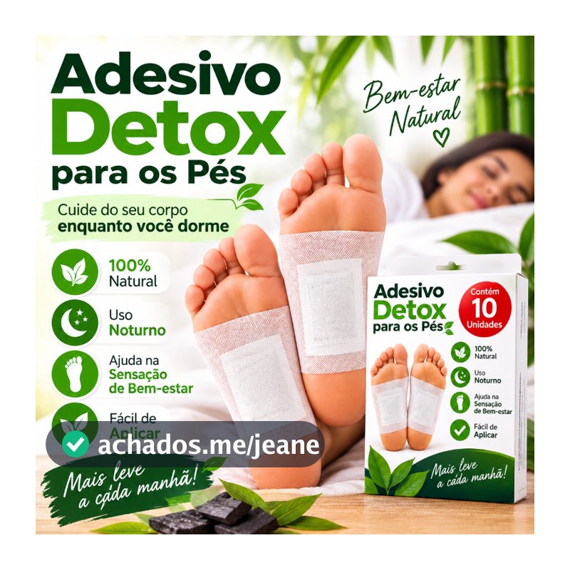 10 a 50 Adesivo Relaxante Para Pés Reduz Inchaço e Remove Impurezas
