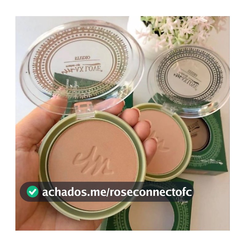 Pó Compacto Matte Vegano Max Love Pó Facial Maquiagem Controle de Oleosidade