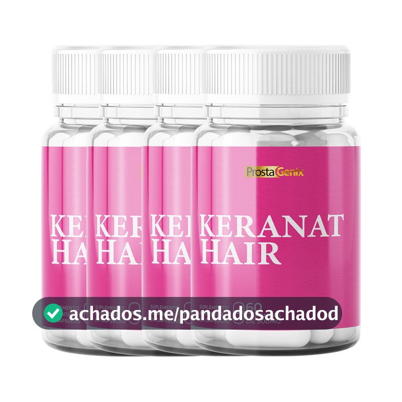 4x Keranat Hair 60 Cápsulas | Original | Envio Rápido