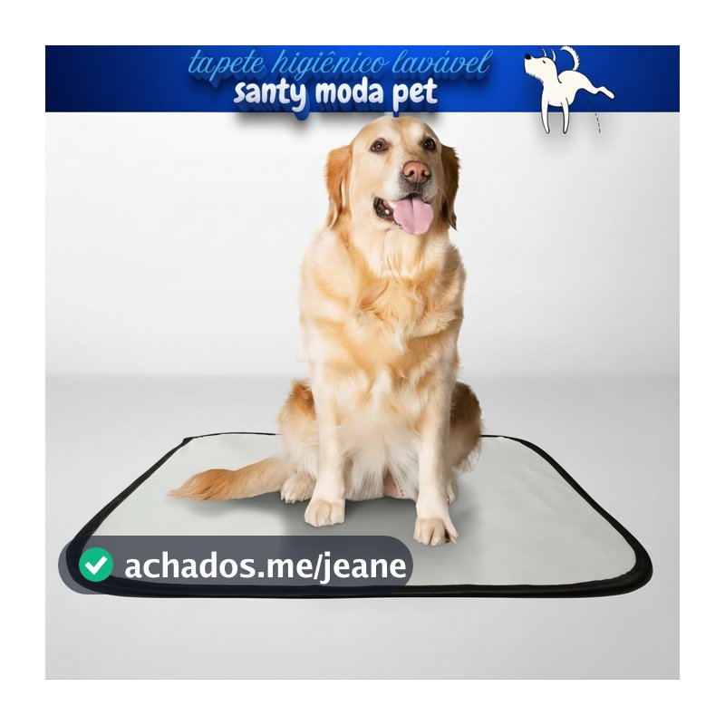 kit 2 tapete higiênico lavável para cachorro, GG tam. 100 x 90, não vaza xixi, cães/ pet.