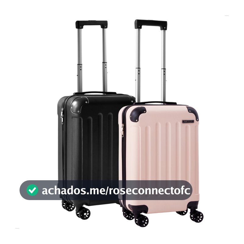 Kit Casal 2 Mala De Viagem De Bordo de Mão Anac 10kg Giratórias Para Levar Na Cabine Do Avião Dubai
