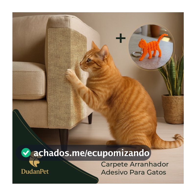 Arranhador Protetor Adesivo Gatos Pet Sofá, Cama, Móveis Escalada Premium + BRINDE