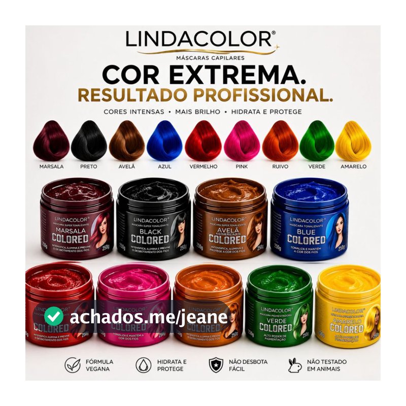 Máscara Tonalizante Tinta Sem Amônia La Cosmeticos Mechas Faceis Escurecedor Cabelos Matizadora