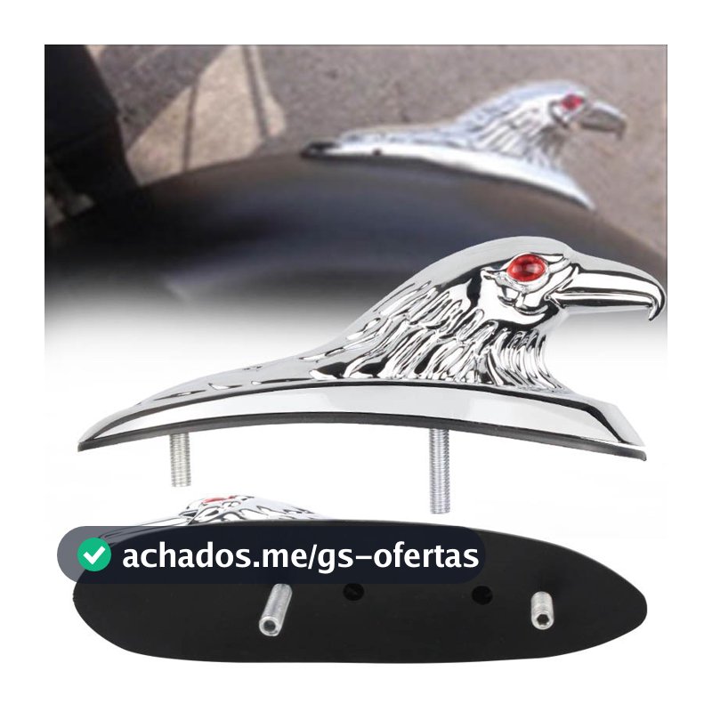 Motocicleta veículo elétrico Universal pára-choque dianteiro Metal águia cabeça decorações