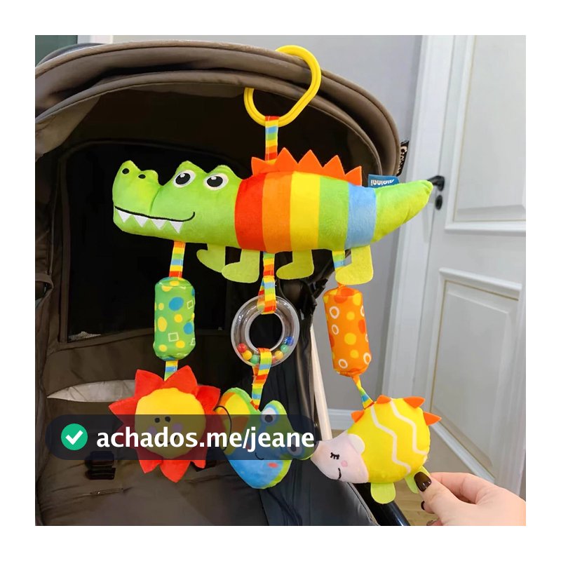 Brinquedo Suspenso para Bebê Brinquedos para Cadeirinha de Carro para Bebê Brinquedo Macio de Animal