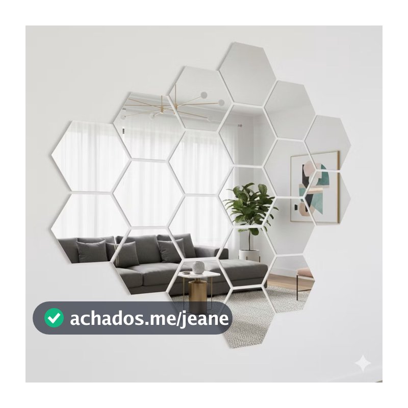 Kit 10/20/50 Espelhos Hexagonal Adesivo - Decoração De Parede(Sem Furos) ！
