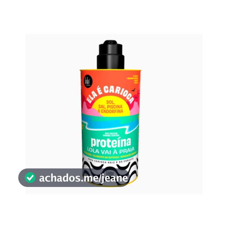 Proteina Lola Cosmetics Ela é Carioca 500g