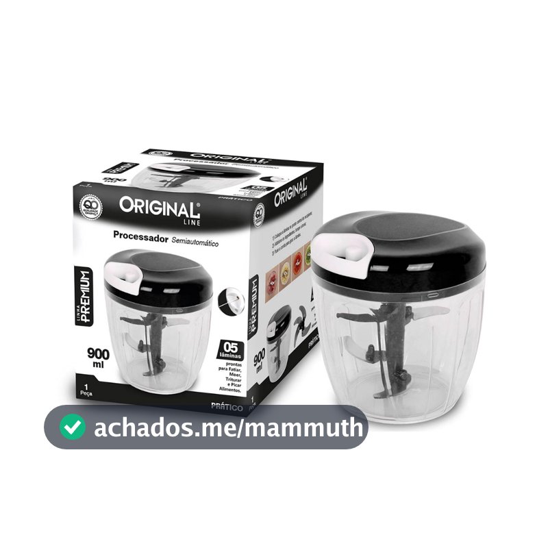 Processador Manual De Alimentos 3/5 Lâminas 500/900ml- ORIGINAL LINE