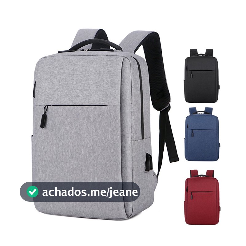Mochila masculina Para Notebook Moda 18l 15.6 Polegadas Fone de ouvido e USB RC-21816