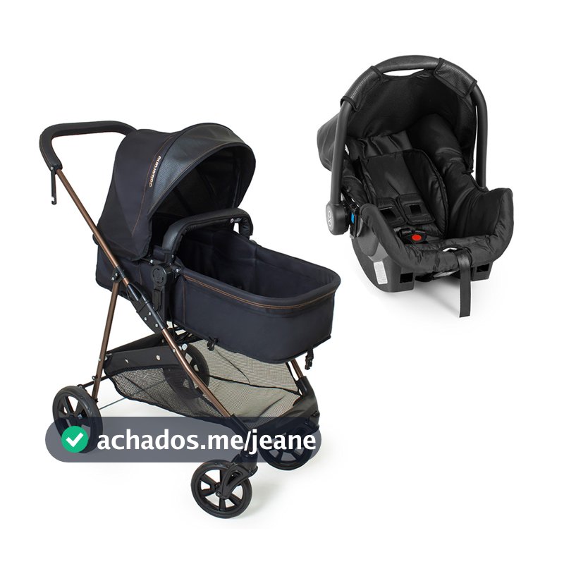 Carrinho Bebê Conforto Napoli Travel System Cobre Galzerano