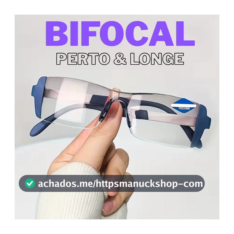 Óculos Ajuste de Grau Automático Bifocal - Para Perto e Longe
