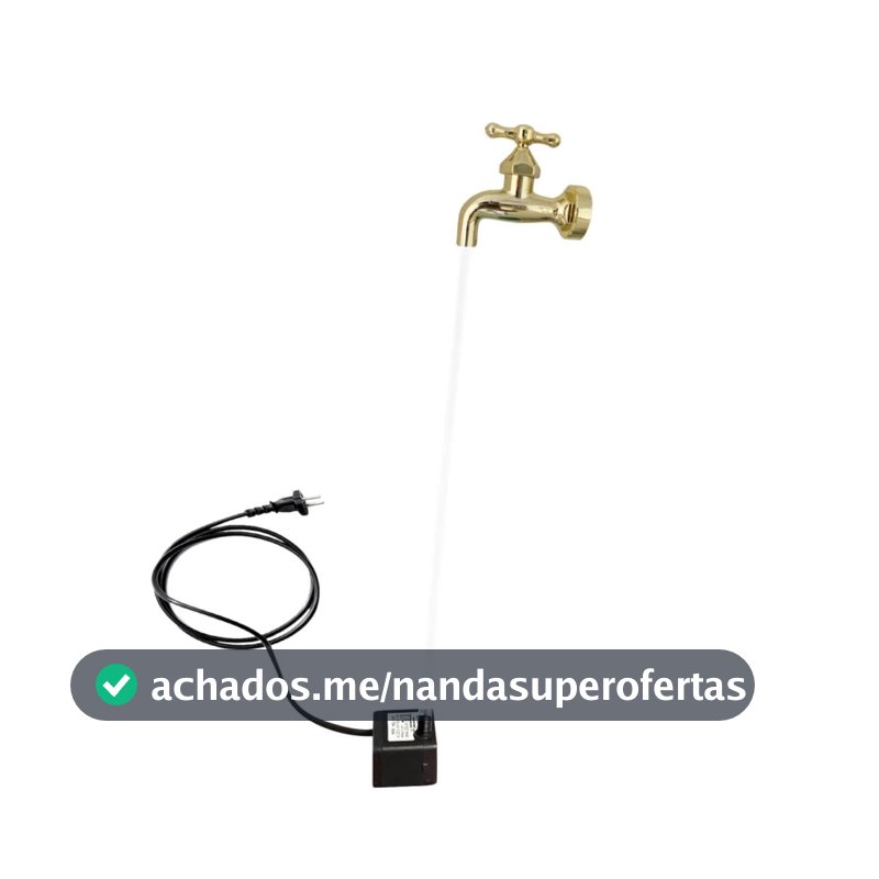 torneira magica, kit bivolt para fontes e artesanatos