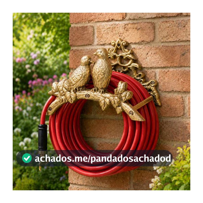 Suporte Mangueira Metal Jardim Decoração Rústico Enrolador - 3 Cores disponiveis!
