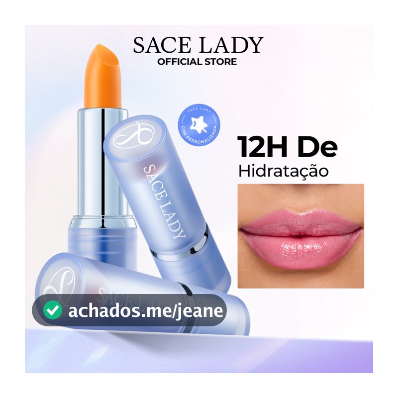 Batom Mágico SACE LADY  hidratante labial de longa duração brilho
