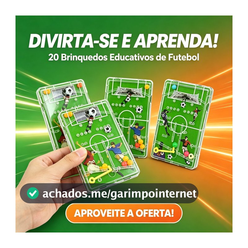 20 Brinquedos Pinball Labirinto Futebol Infantil Jogo Educativo Desenvolve Coordenação Motora Festa Infantil