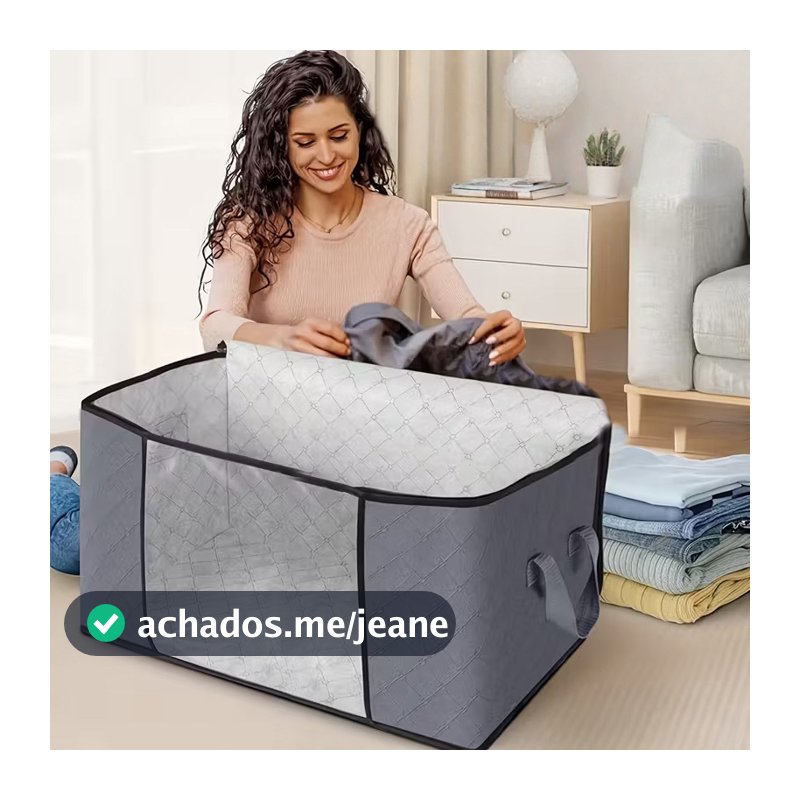 Caixa Saco Organizador Cobertor Casaco Guarda Roupa Ecológico Anti Poeira Umidade Insetos Multiuso Wardrobe Organizers