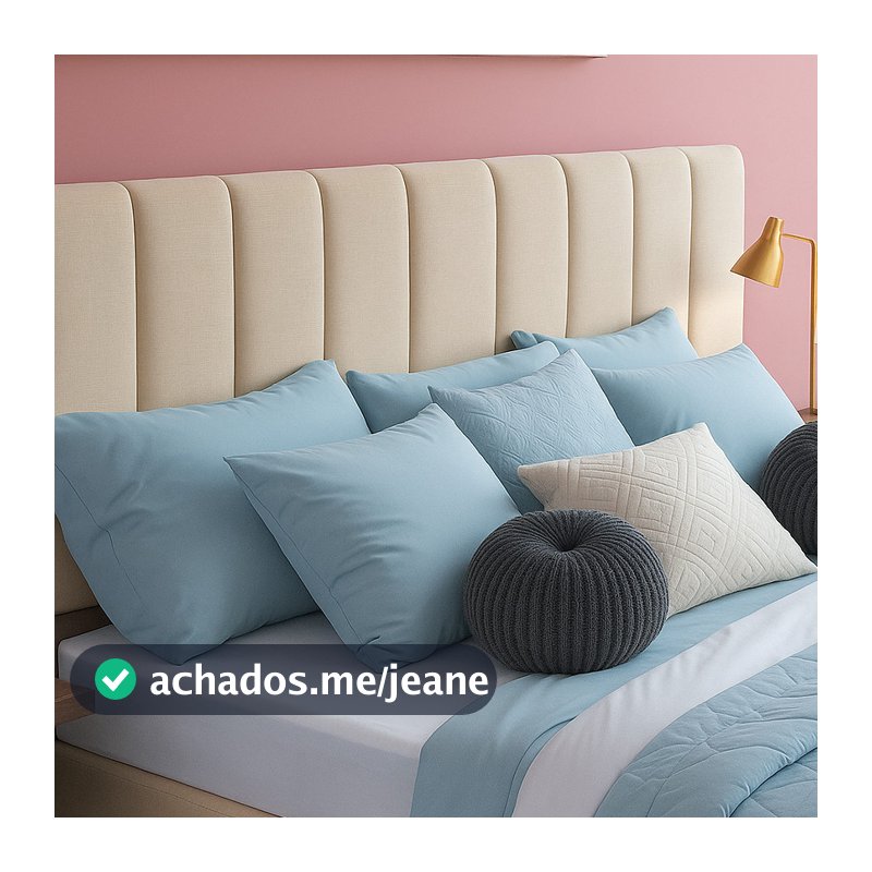Cabeceiras Estofada Modulada De Cama Queen Box Casal Queen King - Decoração Sala Quarto Luxo