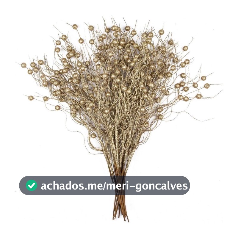 Enfeites De Natal 43CM Glitter Berry Haste Ramo Flores Falsas Para Decoração De Árvore Casa