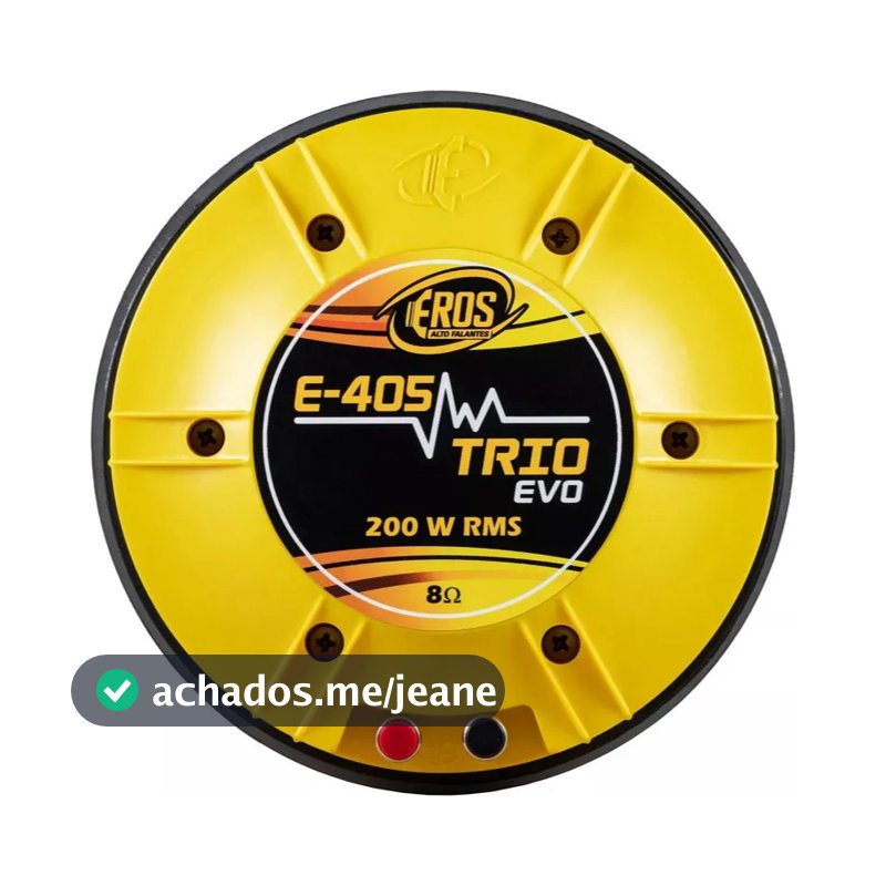 Driver Profissional Eros E 405 Trio Evo 200 Rms E405 Amarelo