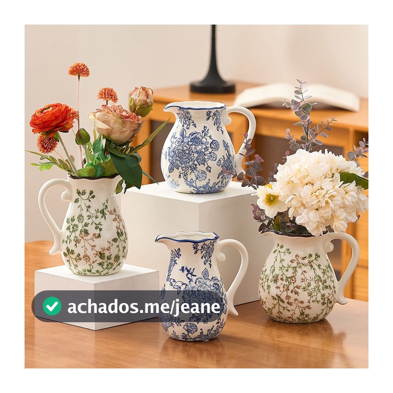 Vaso De Cerâmica Rústico Americano De Fazenda , Ornamento Elegante De Destaque Para Decoração De Casa De Mesa