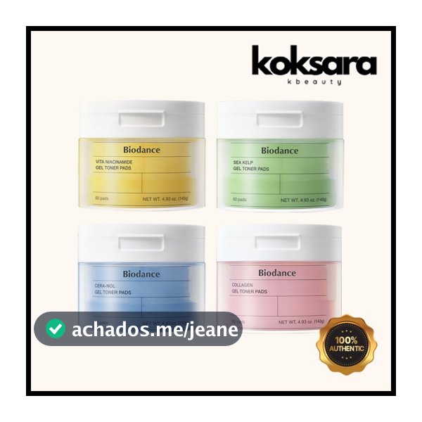 biodance gel toner pads 140g 60pads 4types(ceranol,collagen,Sigelp,Vita Tone Up)