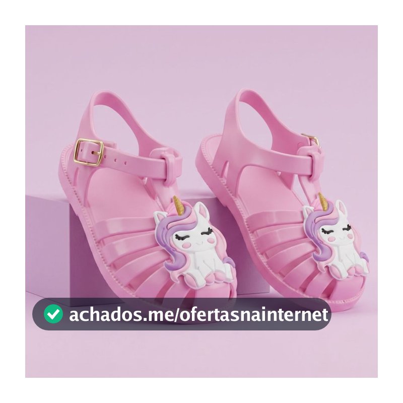 Sandália Infantil Menina Baby Unicornio Antiderrapante, Estilo Aranha, Macia