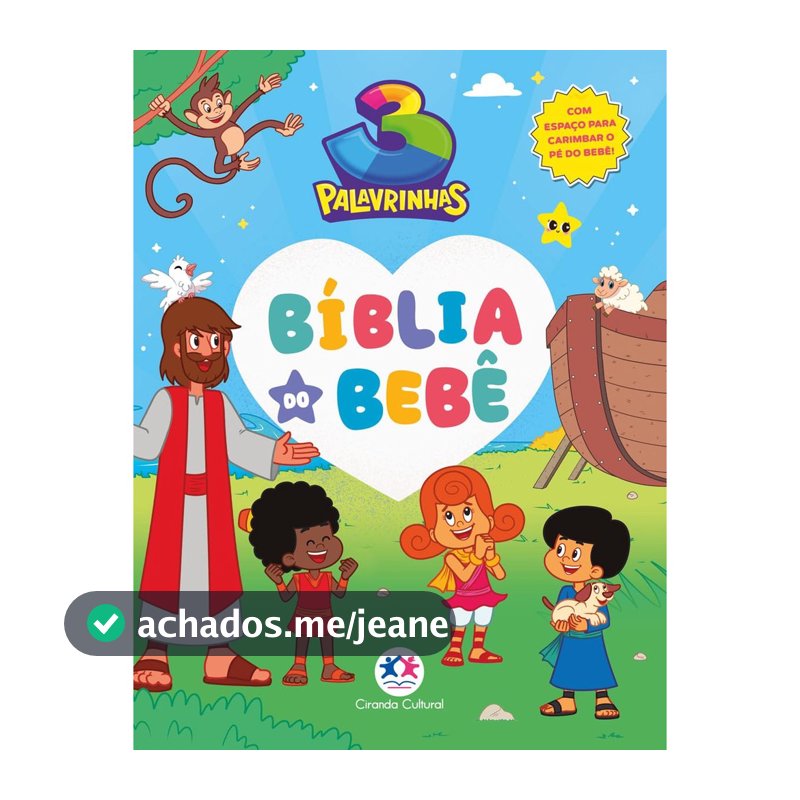 3 Palavrinhas - Bíblia Do Bebê Ilustrada Com Orações | Capa Dura