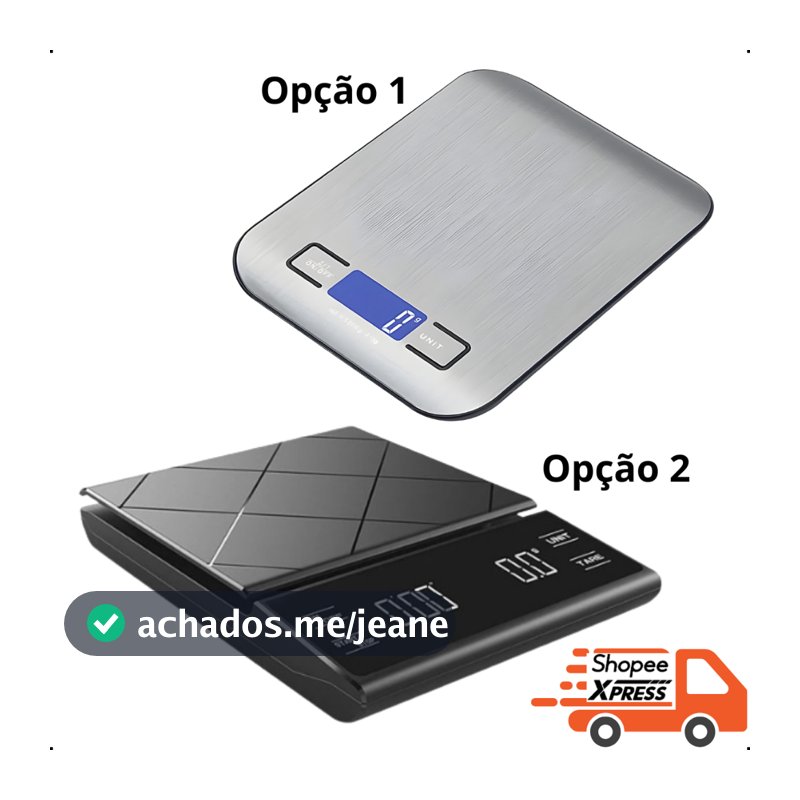 Balança Digital BARISTA 03kG OU COZINHA 10kg Alta Precisão Nutrição Dieta X-Matte